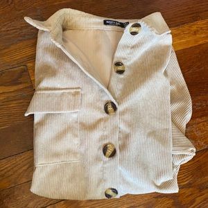 Oversized Corduroy Shirt